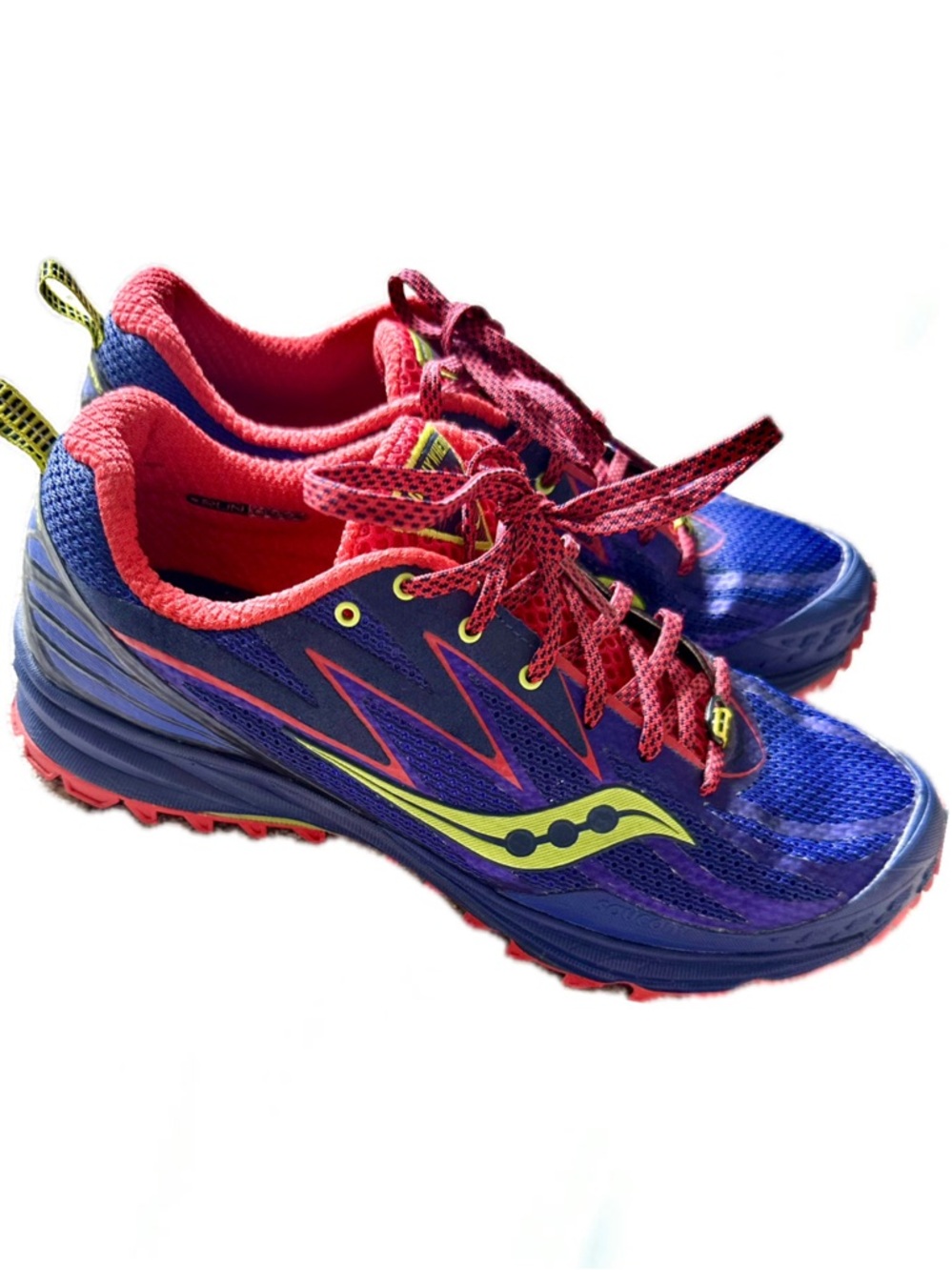 Saucony Peregrine 5 Trail Running Shoes Women’s 10 Purple Red Grip